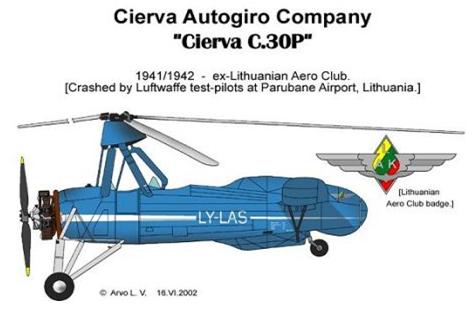Tarpukario malūnsparnis C-30